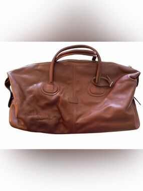 Casa Lopez Brown Leather Weekender Travel Bag